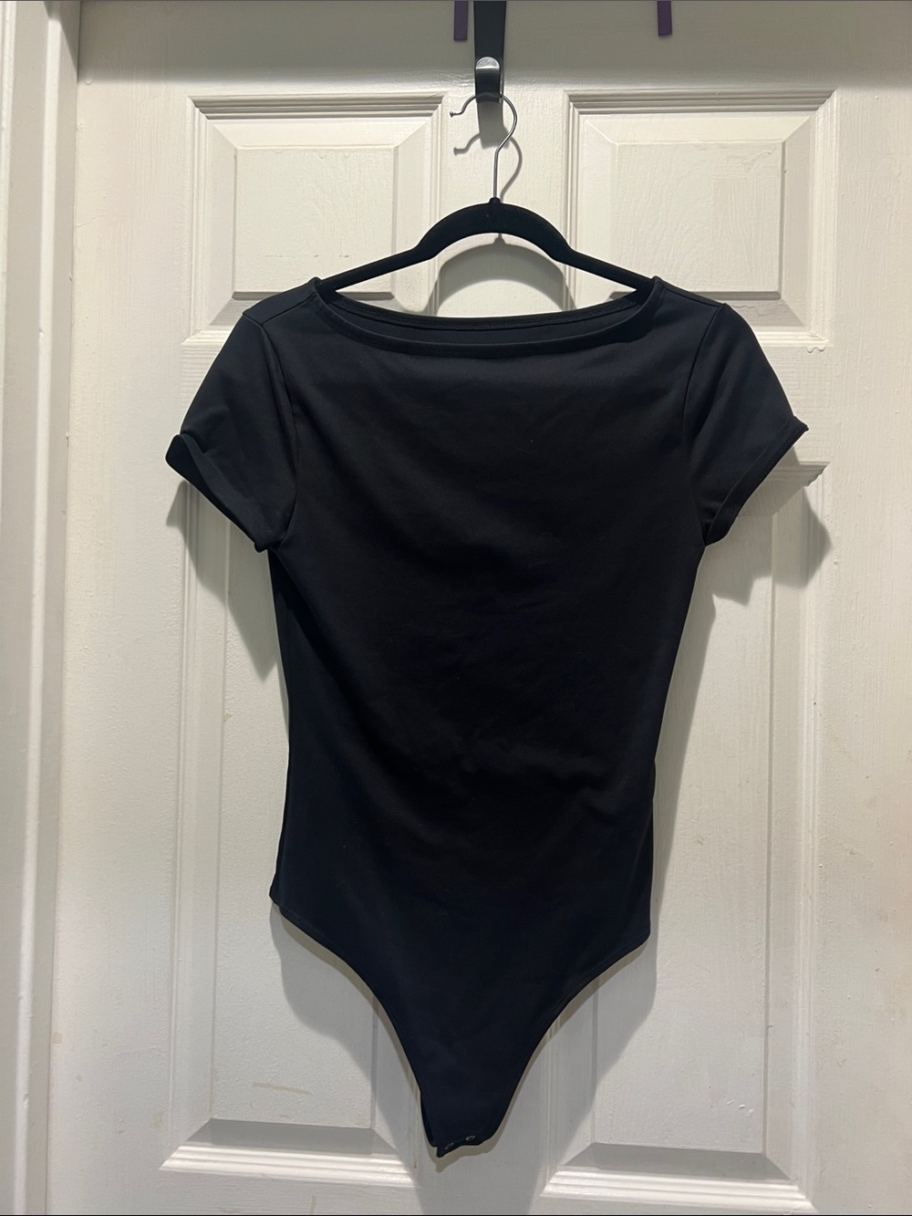 Abercrombie & Fitch Black Short-Sleeve Bodysuit